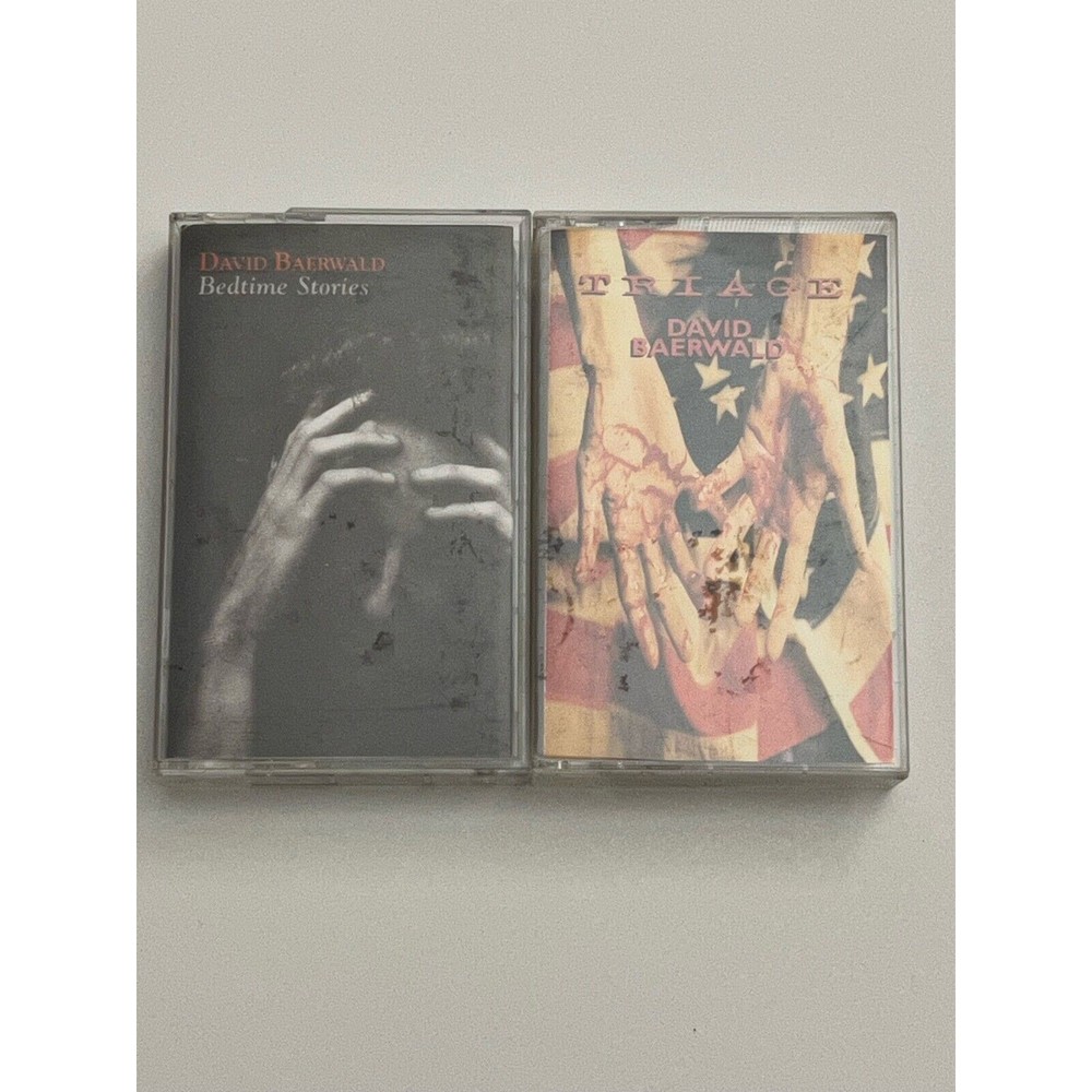 David Baerwald Bedtime Stories / Triage Cassette Tapes A&M Records Play Tested